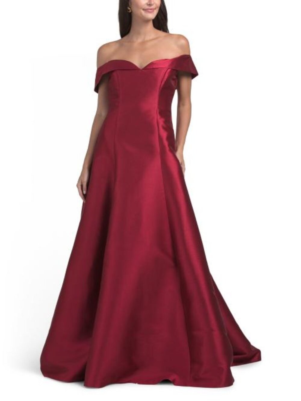 RENE BY RENE RUIZ Off The Shoulder Mikado Gown